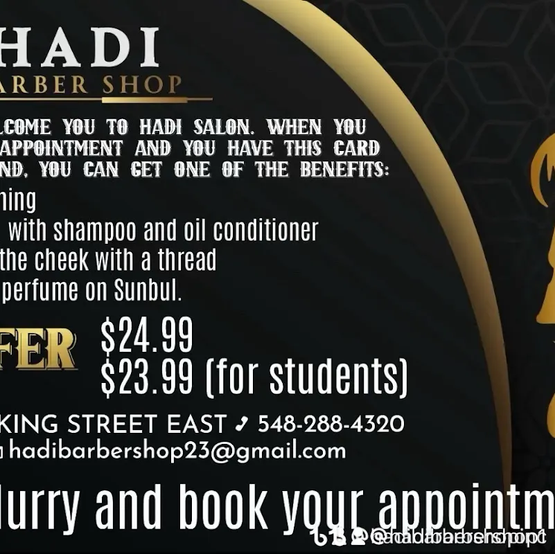 Hadi Barber Shop — Barber shop in Kitchener